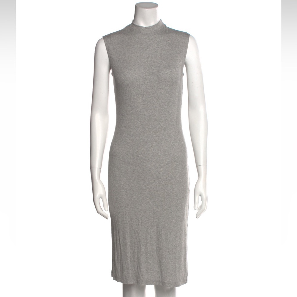 NWT Nomia Grey Mock Neck Knee-Length Dress Sz XS
